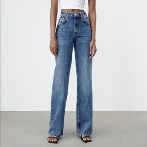 ZARA WIDE LEG JEANS